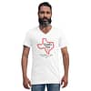 Unisex Short Sleeve V-Neck T-Shirt - Image 4