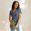 Women’s relaxed v-neck t-shirt - Image 3