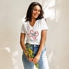 Women’s relaxed v-neck t-shirt - Image 5